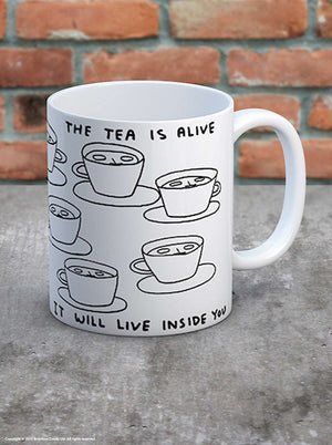 'The Tea Is Alive' Mug - David Shrigley