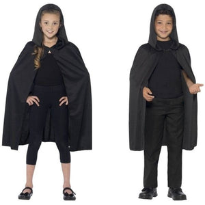 Hooded Cape, Black - (Child)