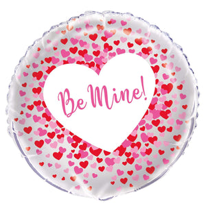 "Be Mine" Hearts Helium Foil Balloon - 18"
