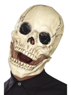 White and Black Skull Mask - 36 inch (Adult)