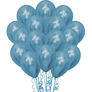 Reflex Blue Latex Balloons - 12" (Pack of 50)