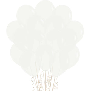 Crystal Clear Latex Balloons - 12" (Pack of 100)