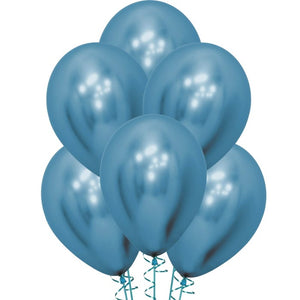 Reflex Blue Latex Balloons - 12" (Pack of 50)