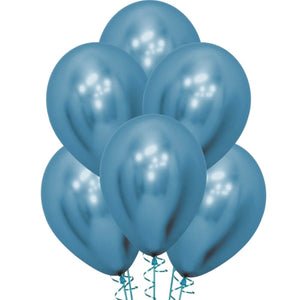 Reflex Blue Latex Balloons - 12" (Pack of 50)