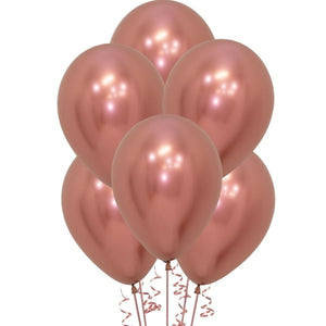 Reflex Rose Gold Latex Balloons - 12" (Pack of 50)