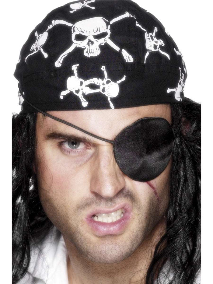 Deluxe Satin Pirate Eyepatch - Black (Adult)