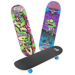 Ozbozz Wooden Skateboard -  - 28 inch (Assorted Designs)