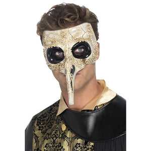 Venetian Plague Doctor Mask - Beige (Adult)