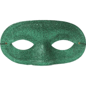 Glitter Domino Eye Mask - Green