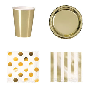 Gold Party Accessories & Tableware