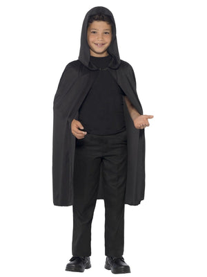 Hooded Cape, Black - (Child)