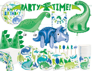 Blue & Green Dinosaur Party Accessories & Tableware