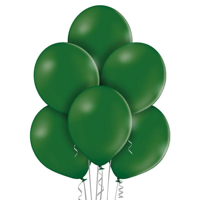 Metallic Forest Green Pearl Latex Balloons - 12" (Pack of 100)