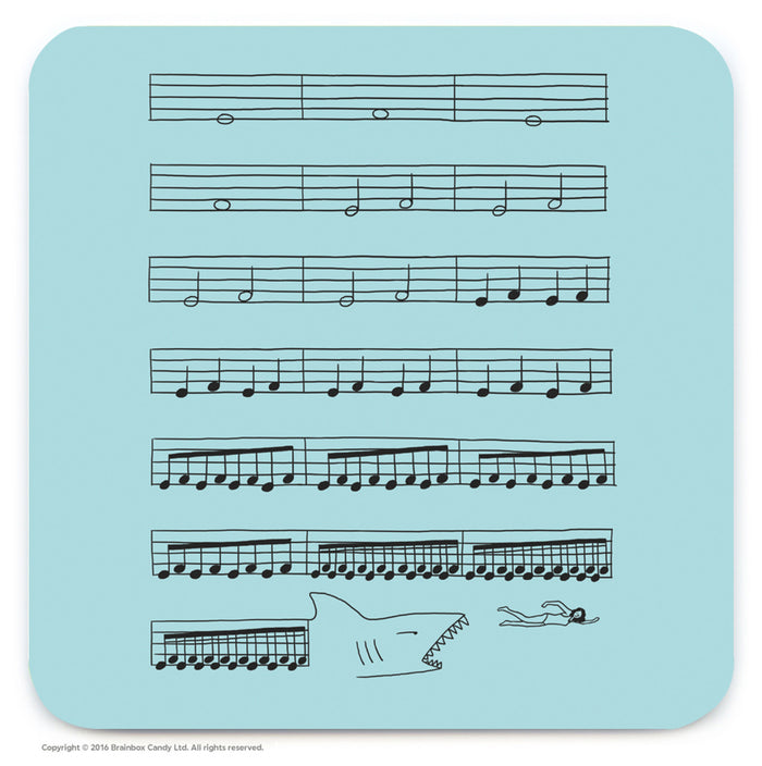 Funny Coaster - 'Jaws' by I Love Doodle