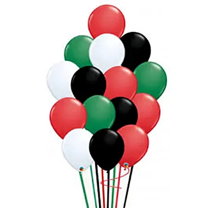 UAE National Day Latex Balloons - (Pack of 16)