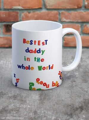 'Bestest Daddy' Boxed Mug - Magnet Letters