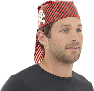 Pirate Skull Hat Red with Black