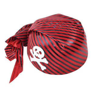 Pirate Skull Hat Red with Black