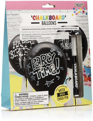 Make Your Own Chalkboard Balloons and Pen Set