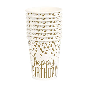 Gold Confetti Birthday Party Accessories & Tableware