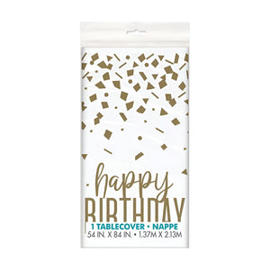 Gold Confetti Birthday Party Accessories & Tableware