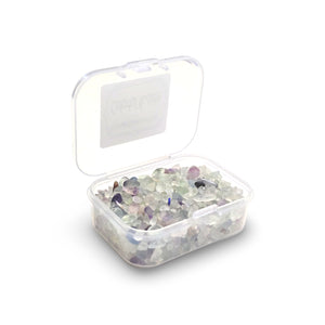 Colored Fluorite Chips In a Box