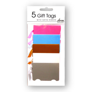 Gift Tags with Satin Ribbons Set (5 Pcs)