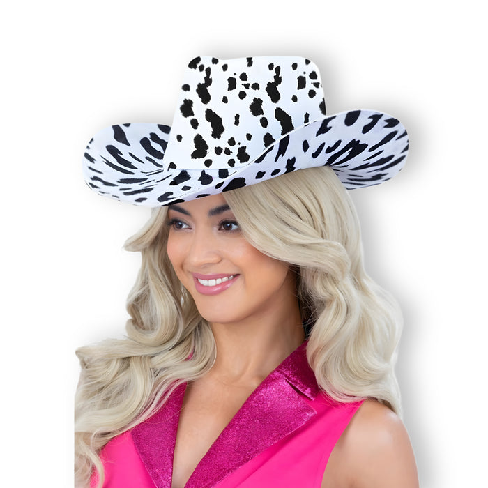 Cowboy Printed Hat With Cord (Adults)