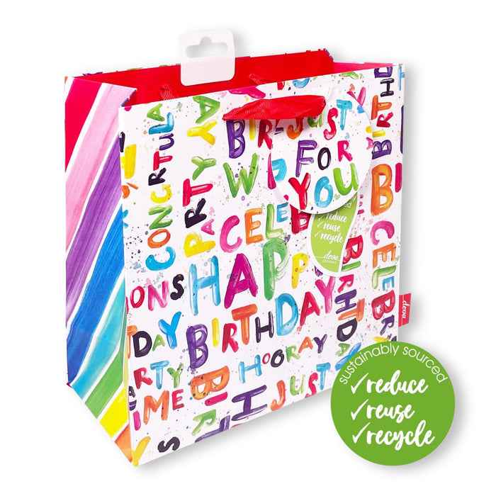 Happy Bright Birthday Gift Bag (Medium)