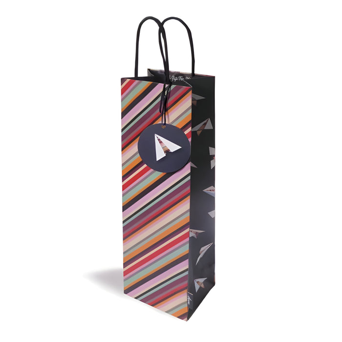 Paper Plane Bottle Gift Bag