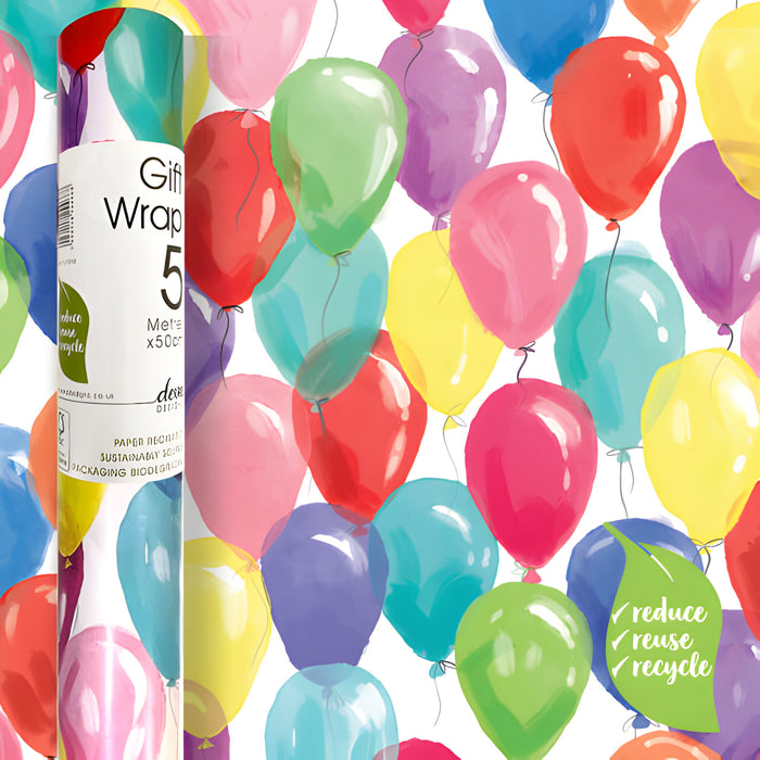 Bright Balloons - Gift Wrapping Roll