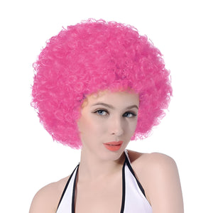 Afro 70s Wig - Pink (Adult)