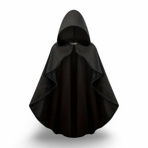 Black Hooded Cape - Unisex