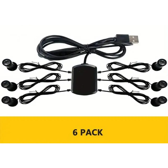 Mini LED UV Light - 6 Pcs with Holder