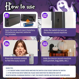 Horror Halloween Sound Maker with Remote