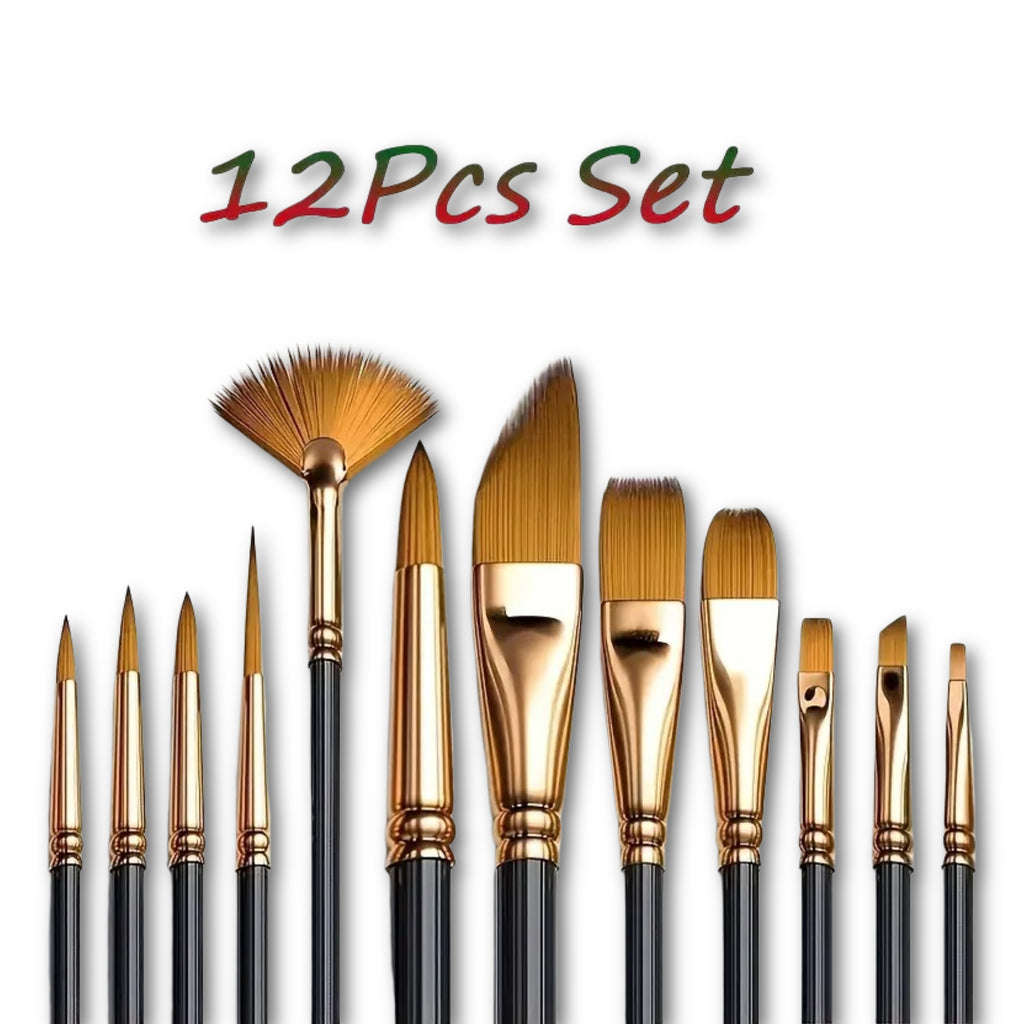 Professional Artist Brush Value Pack - 12 Pcs