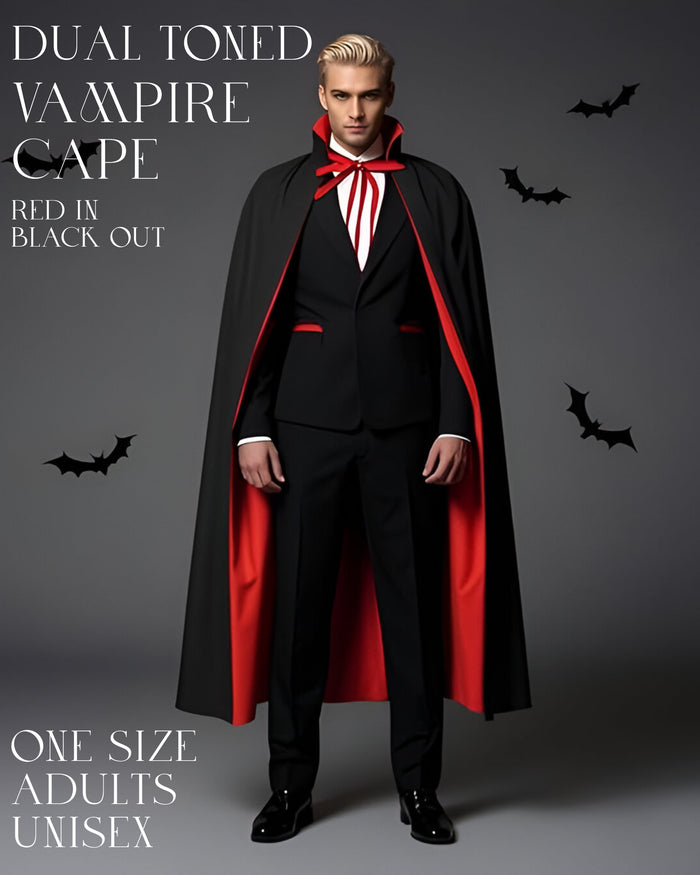 Vampire Dual Faced Standup Collar Cape (Adults)
