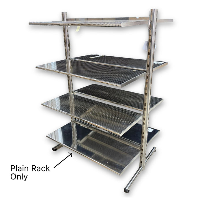 Chrome Flat Display Rack "Plain Model" (Full Set) - Used