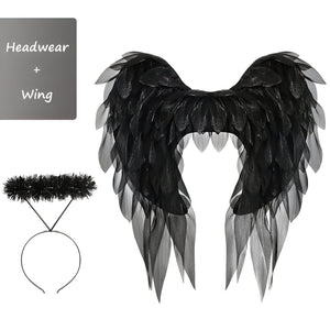 Black Wings with Halo