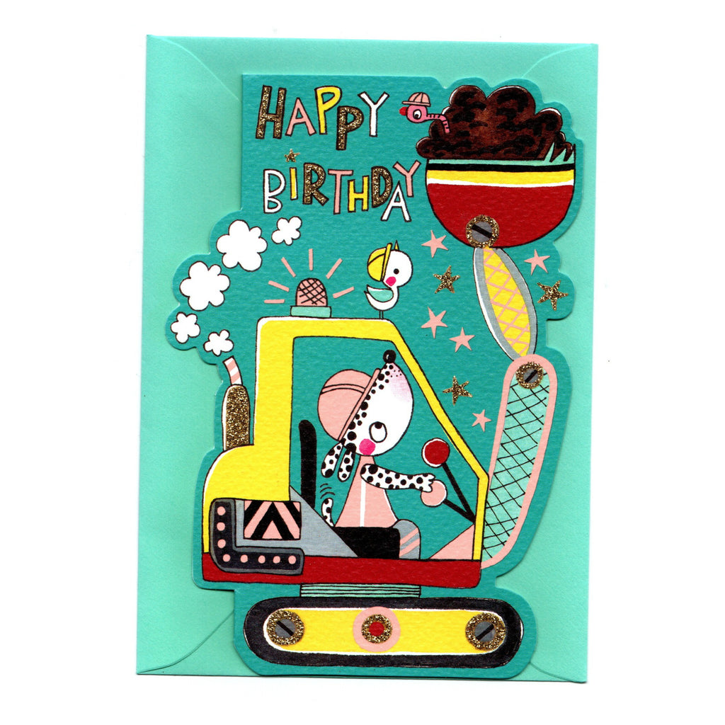 Happy Birthday Digger - Card