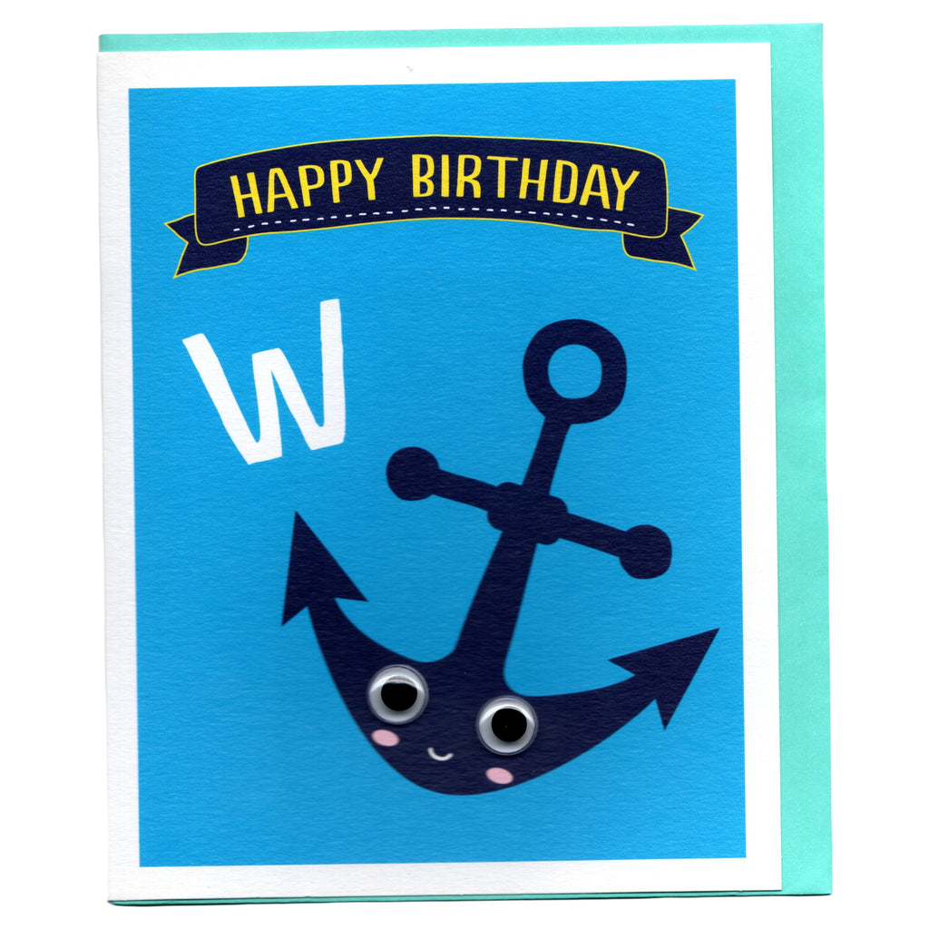 Happy Birthday Anchor - Card