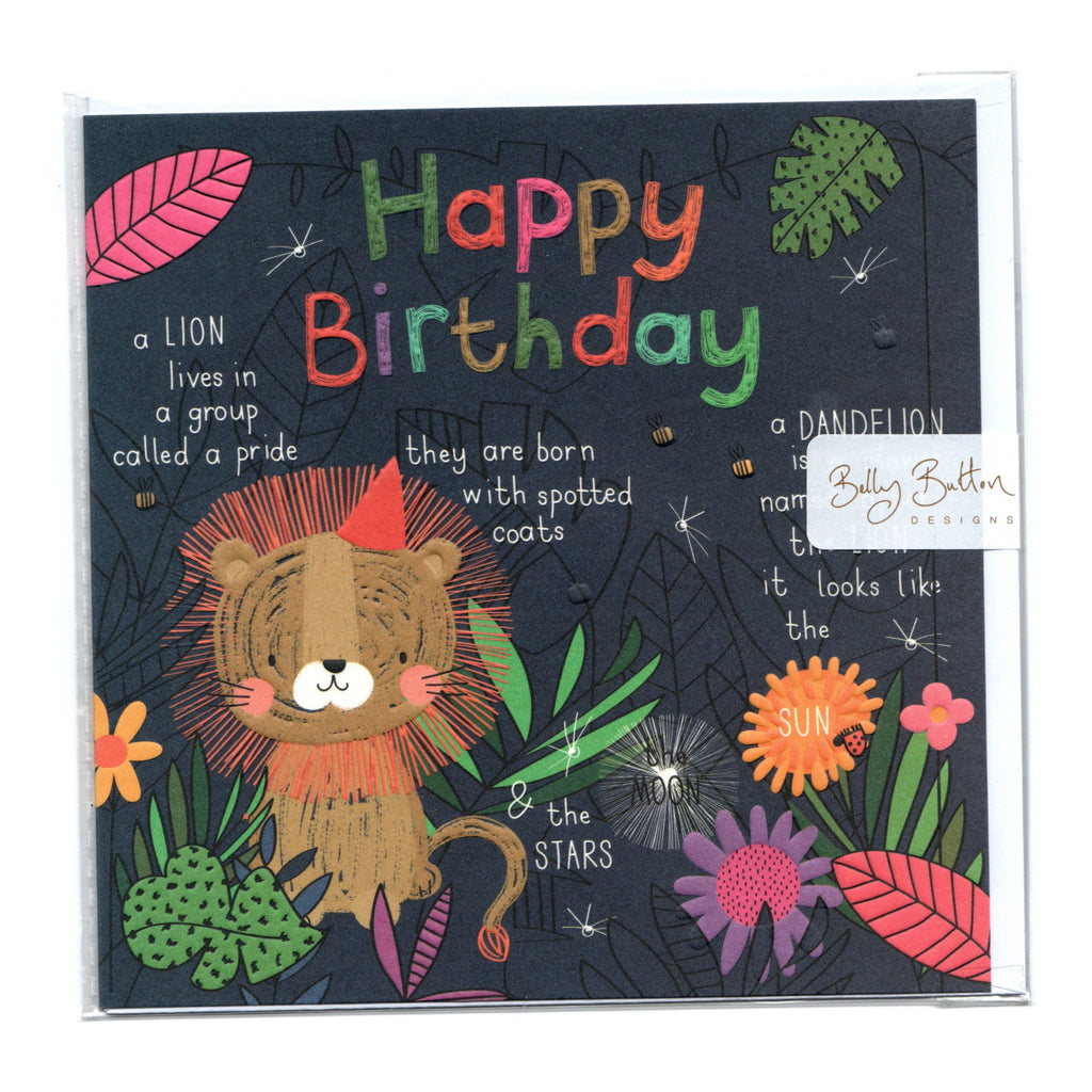 Happy Birthday Lion - Card