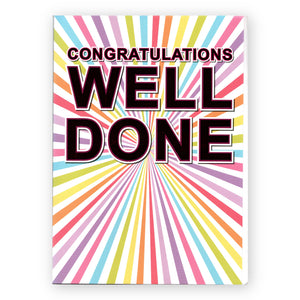 Congratulations Well Done Female - Card