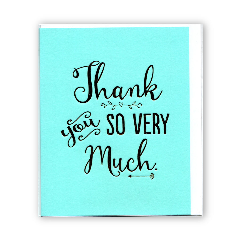 Thank You So Very Much - Card