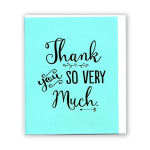 Thank You So Very Much - Card