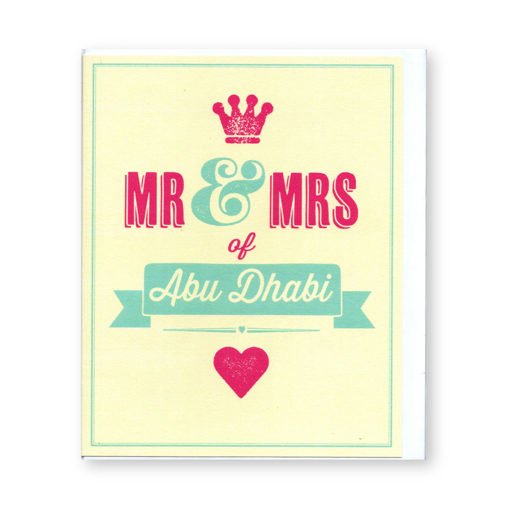 MR & MRS of Abu Dhabi (Classic) - Card