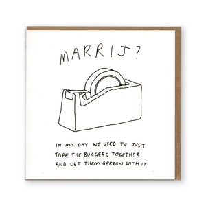 Marrij? (Marriage Humour) - Card