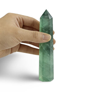 Natural Fluorite Crystal Point - (9cm)