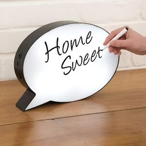 Comic Speech Bubble LED Light Box