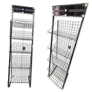 Metal 5-Tier Wire Basket Display Stand